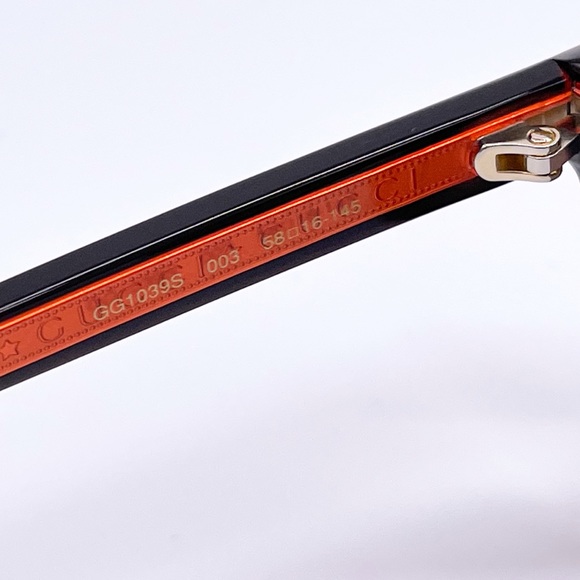 NEW GUCCI GG1039S 003 BLACK RED SUNGLASSES GUCCI - Picture 12 of 14